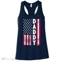 Patriotic American Flag Dad Father's Day Women's Tank Top thumb 0