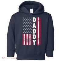 Patriotic American Flag Dad Father's Day Toddler Hoodie thumb 0