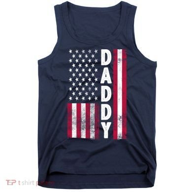 Patriotic American Flag Dad Father's Day Tank Top