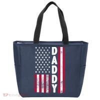 Patriotic American Flag Dad Father's Day Tote Bag thumb 0