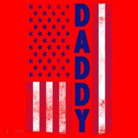 Patriotic American Flag Dad Father's Day Santa Hat thumb 1