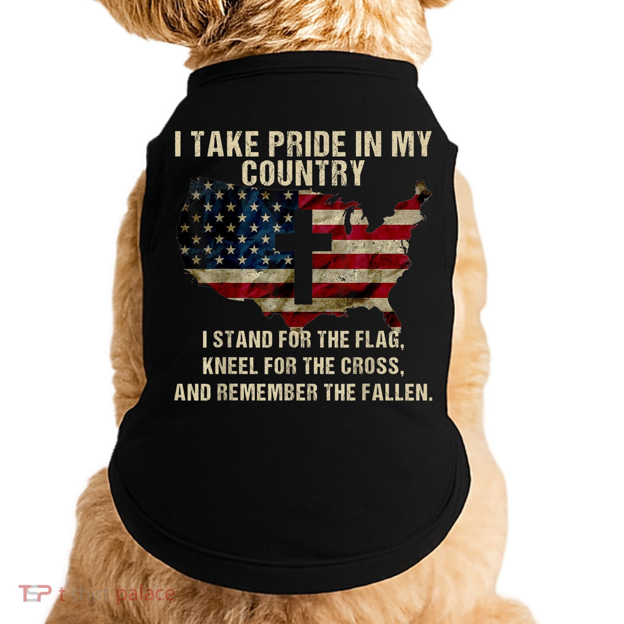 Patriotic American Flag Doggie Tank
