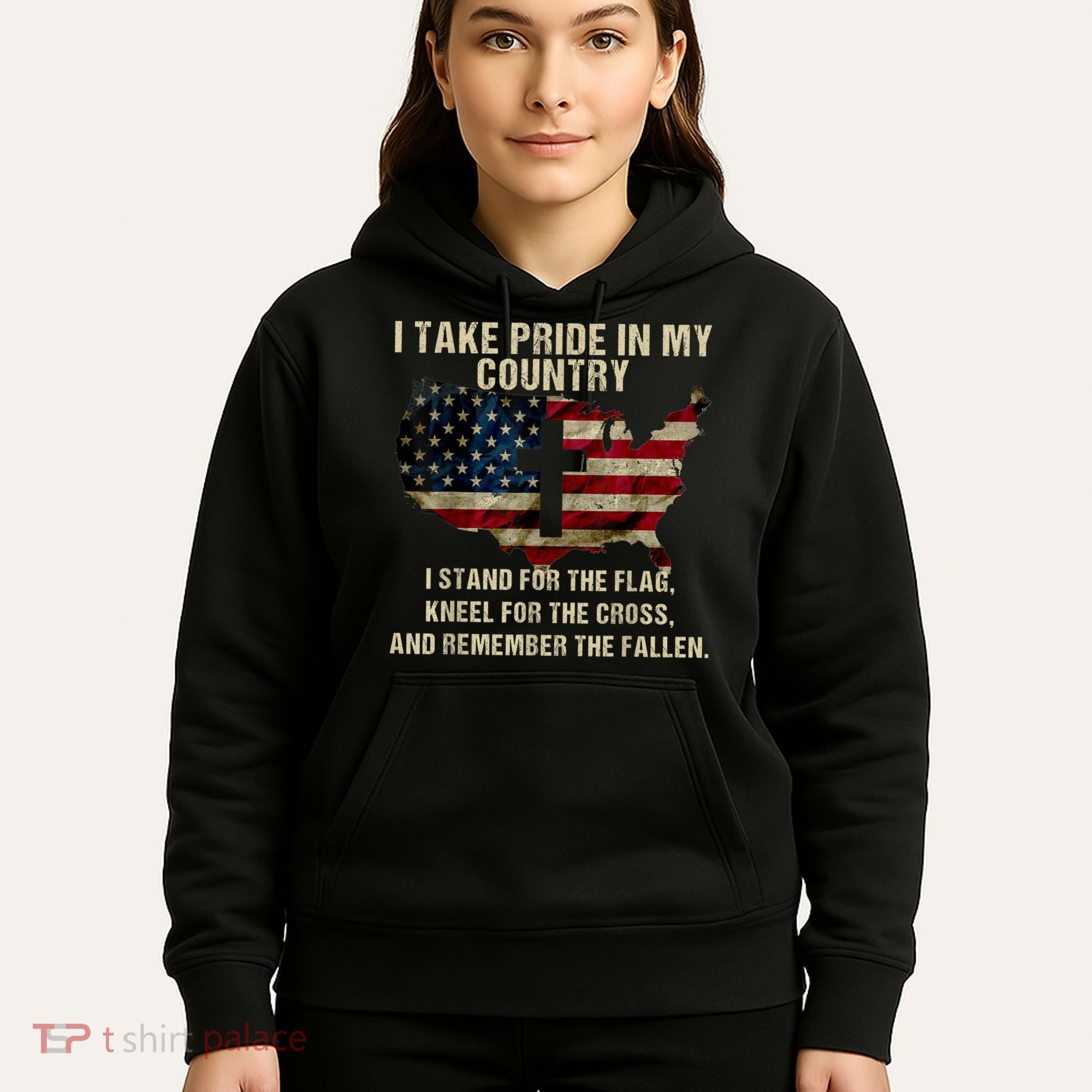 Patriotic American Flag Hoodie