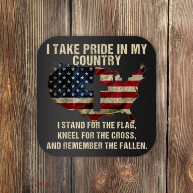 Patriotic American Flag Coaster