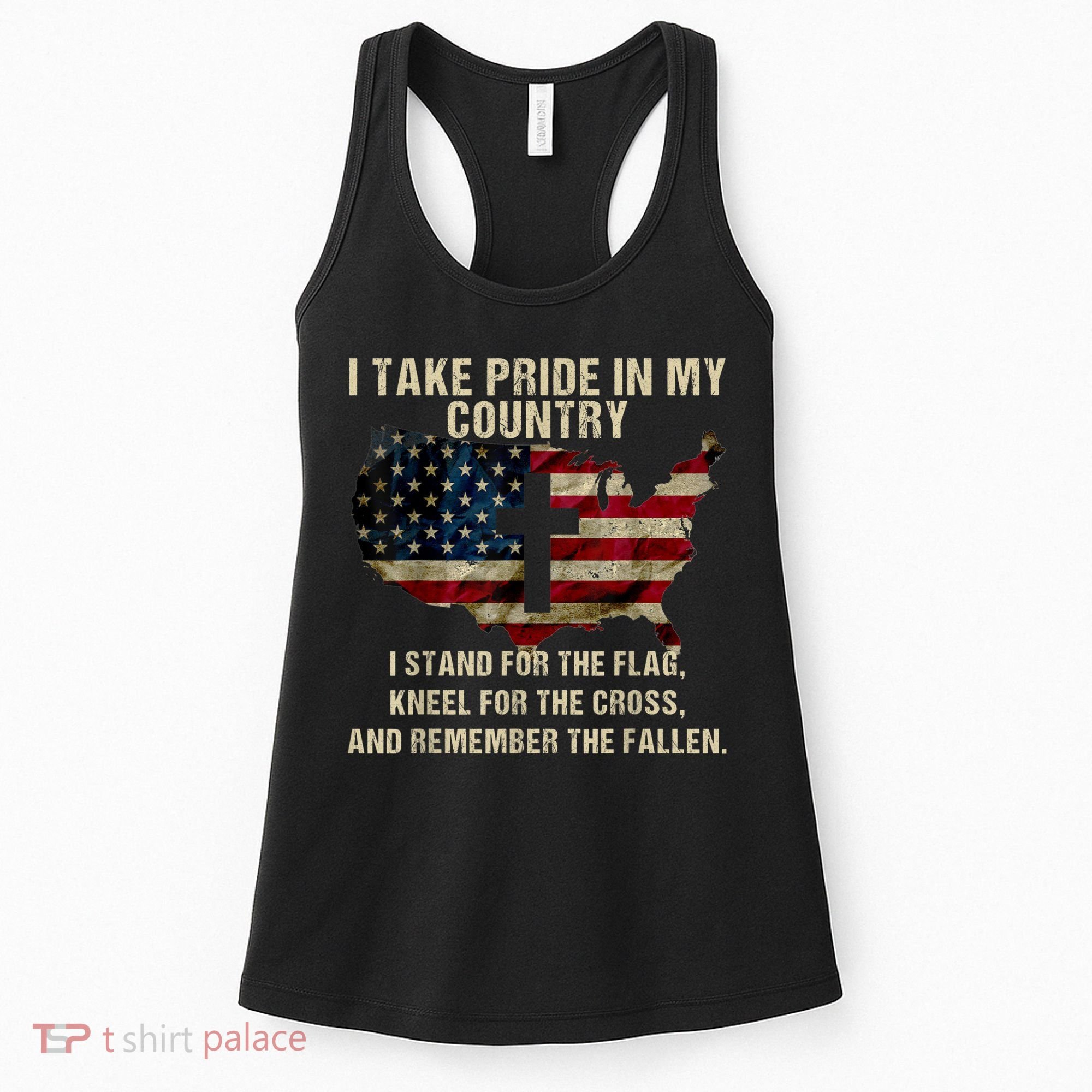 Patriotic American Flag Women's Tank Top