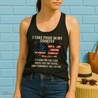 Patriotic American Flag Women's Tank Top thumb 2