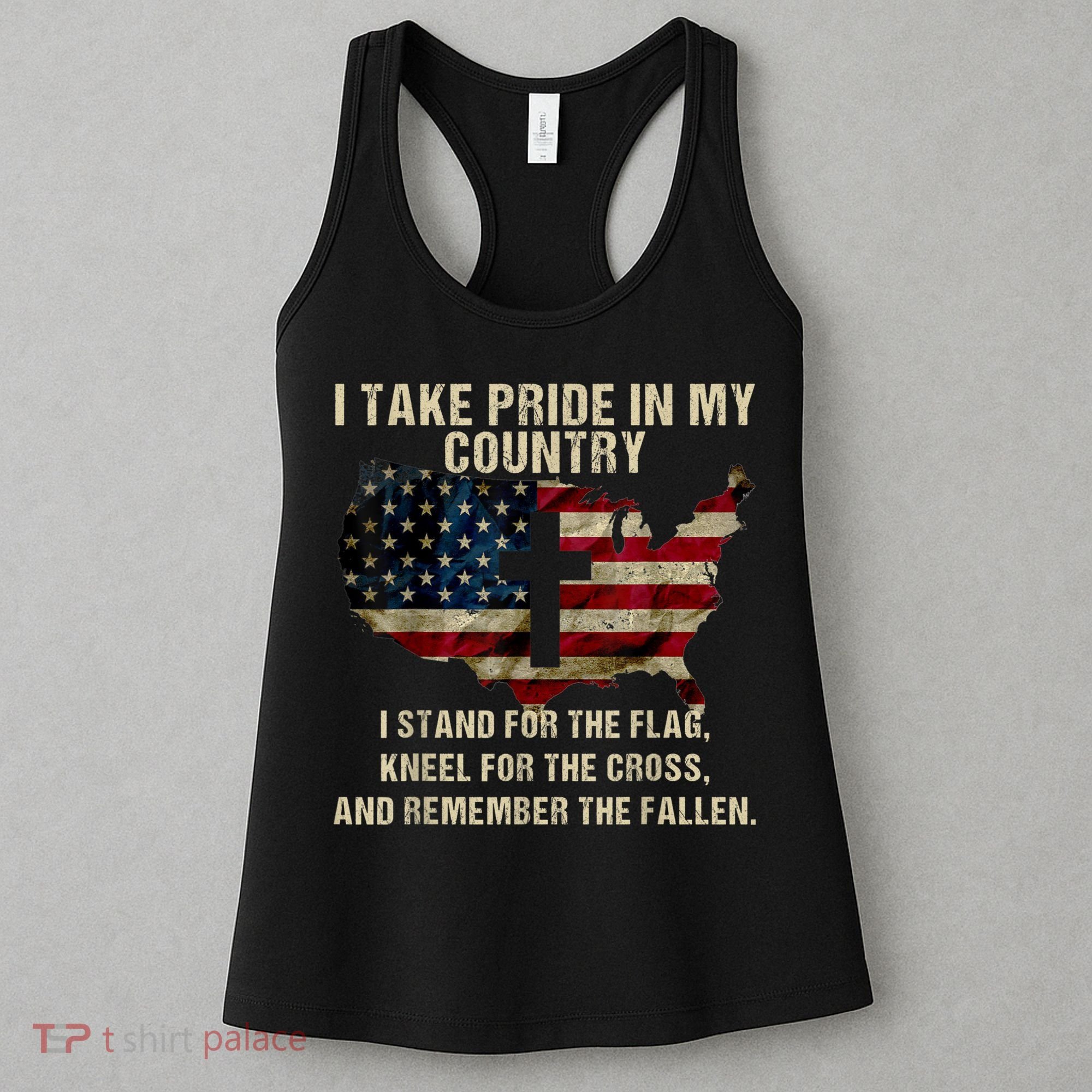 Patriotic American Flag Women's Tank Top