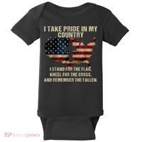 Patriotic American Flag Baby Bodysuit thumb 0