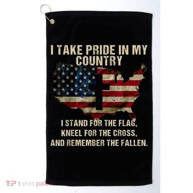 Patriotic American Flag Golf Towel