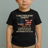 Patriotic American Flag Toddler T-Shirt thumb 2