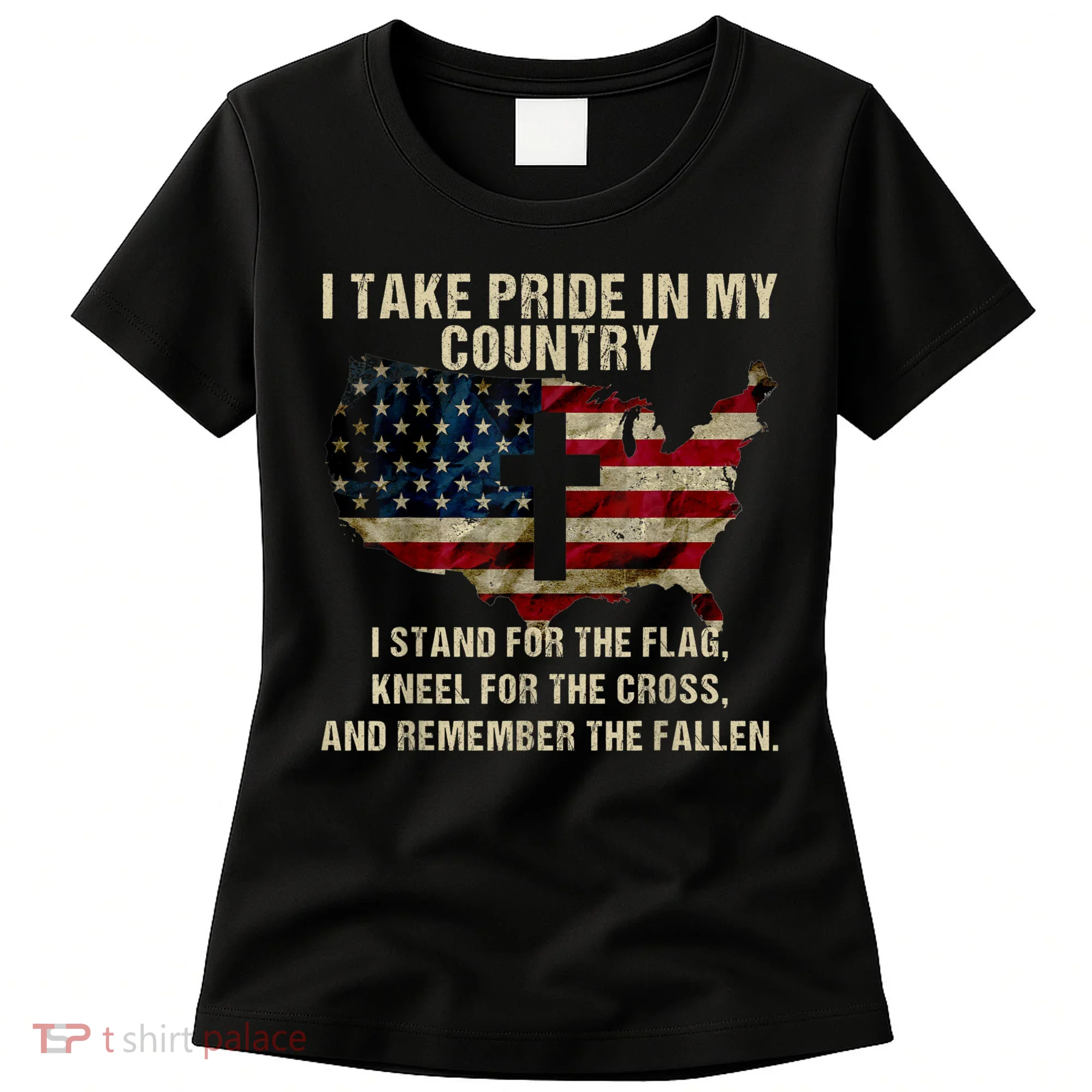 Patriotic American Flag Women's T-Shirt
