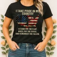 Patriotic American Flag Women's T-Shirt thumb 2