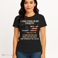 Patriotic American Flag Women's T-Shirt thumb 4