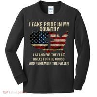 Patriotic American Flag Kids Long Sleeve Shirt thumb 0