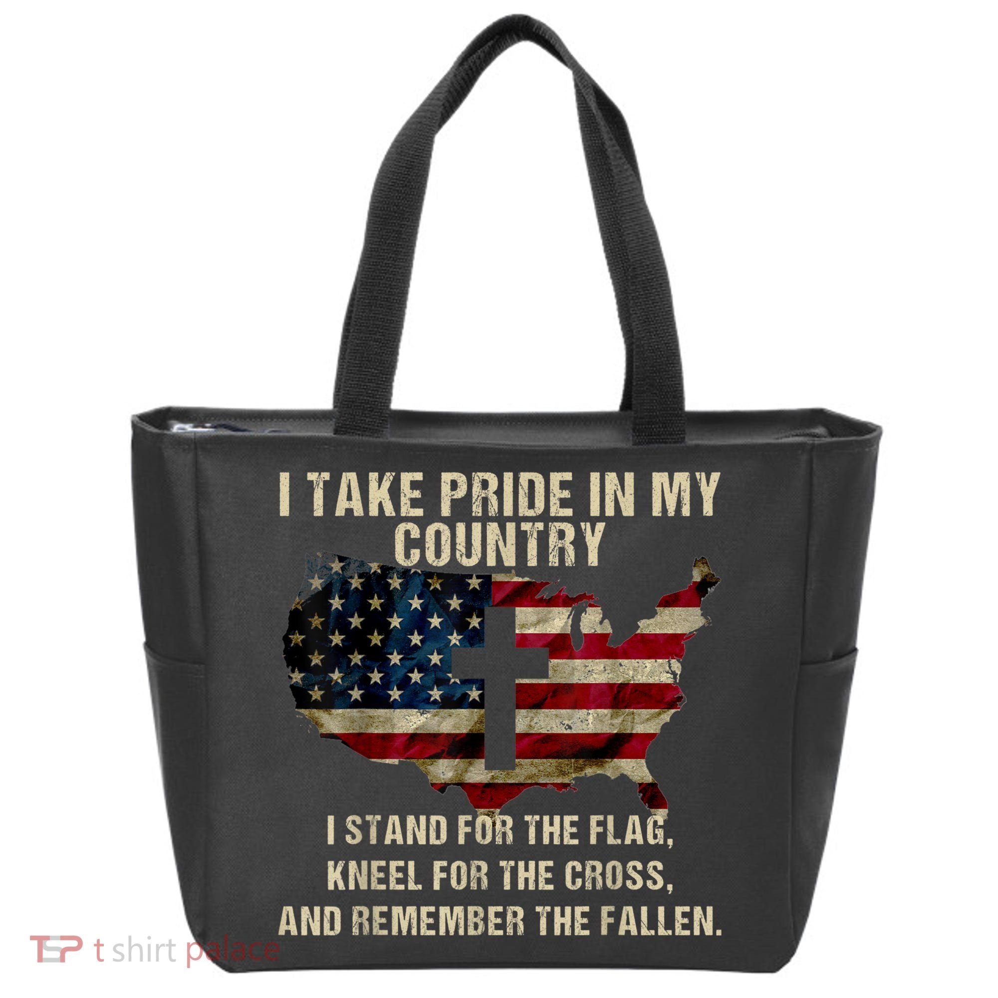 Patriotic American Flag Tote Bag
