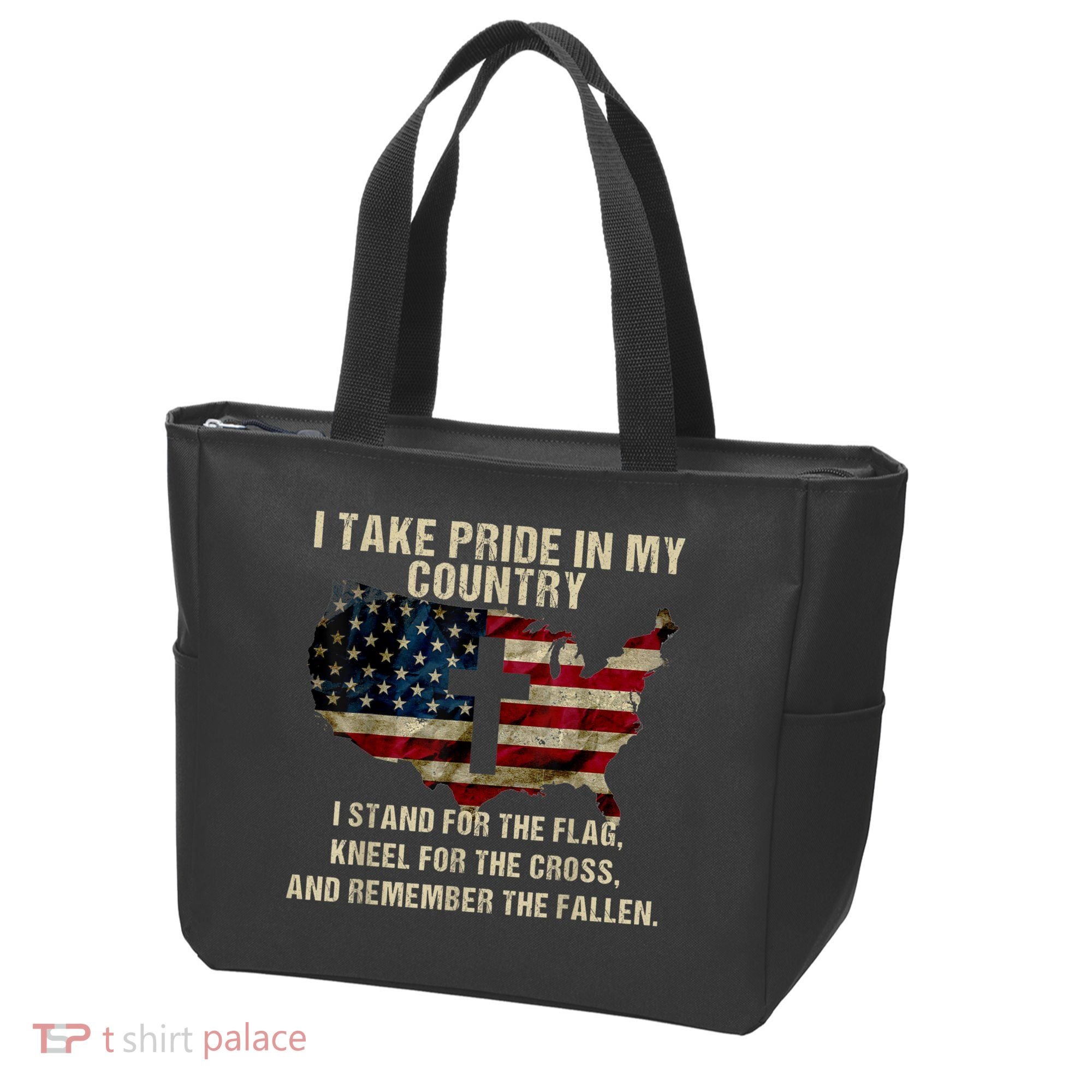 Patriotic American Flag Tote Bag