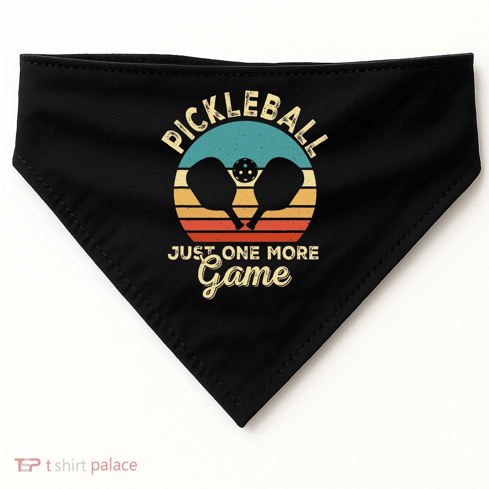 Pickleball Art For Women Paddle Pickleball Player USA-Made Doggie Bandana