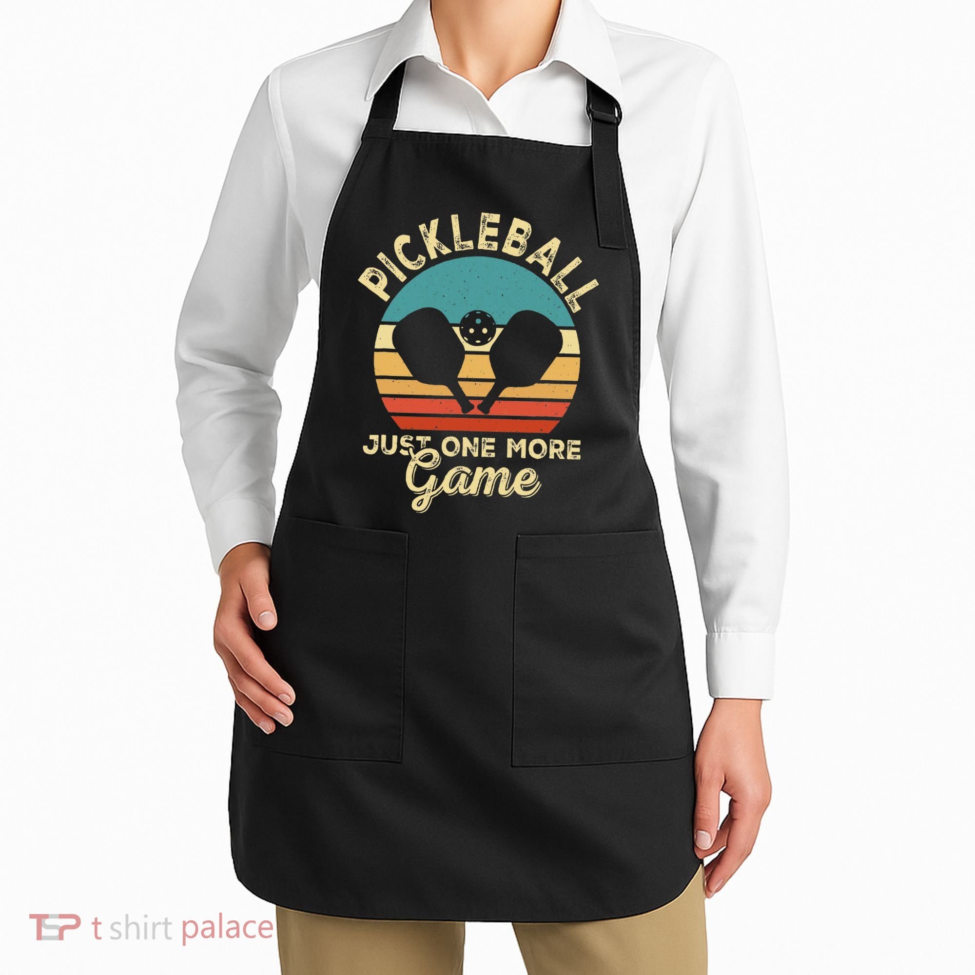 Pickleball Art For Women Paddle Pickleball Player Apron