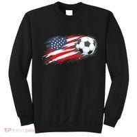 Patriotic American Flag Soccer USA Ball Sweatshirt thumb 0
