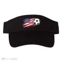 Patriotic American Flag Soccer USA Ball Visor thumb 0
