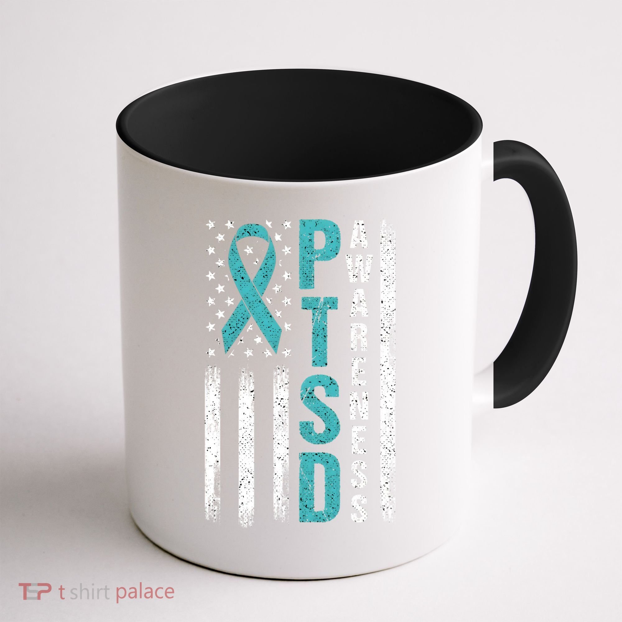 Ptsd Awareness Flag Post Traumatic Stress Disorder Warrior Gift Coffee Mug
