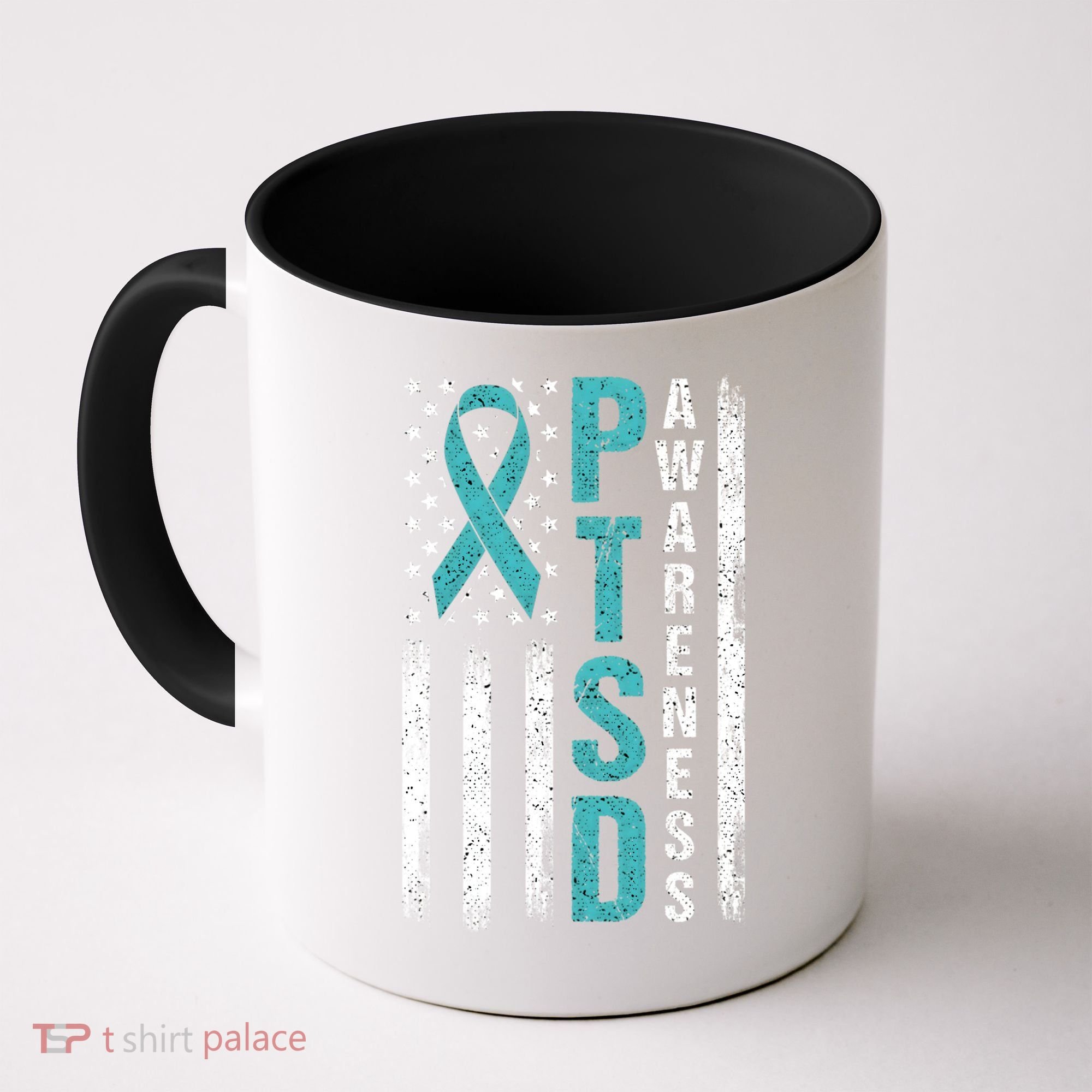 Ptsd Awareness Flag Post Traumatic Stress Disorder Warrior Gift Coffee Mug