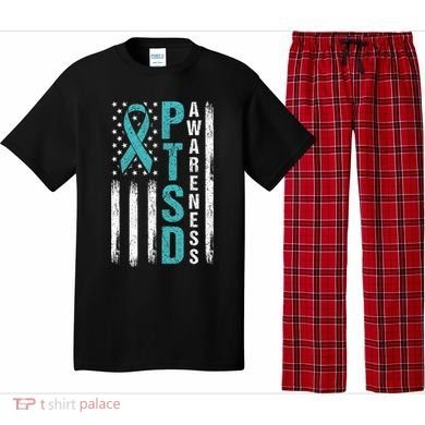 Ptsd Awareness Flag Post Traumatic Stress Disorder Warrior Gift Pajama Set