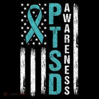 Ptsd Awareness Flag Post Traumatic Stress Disorder Warrior Gift Women's Hoodie thumb 2