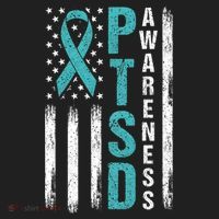 Ptsd Awareness Flag Post Traumatic Stress Disorder Warrior Gift Golf Towel thumb 3