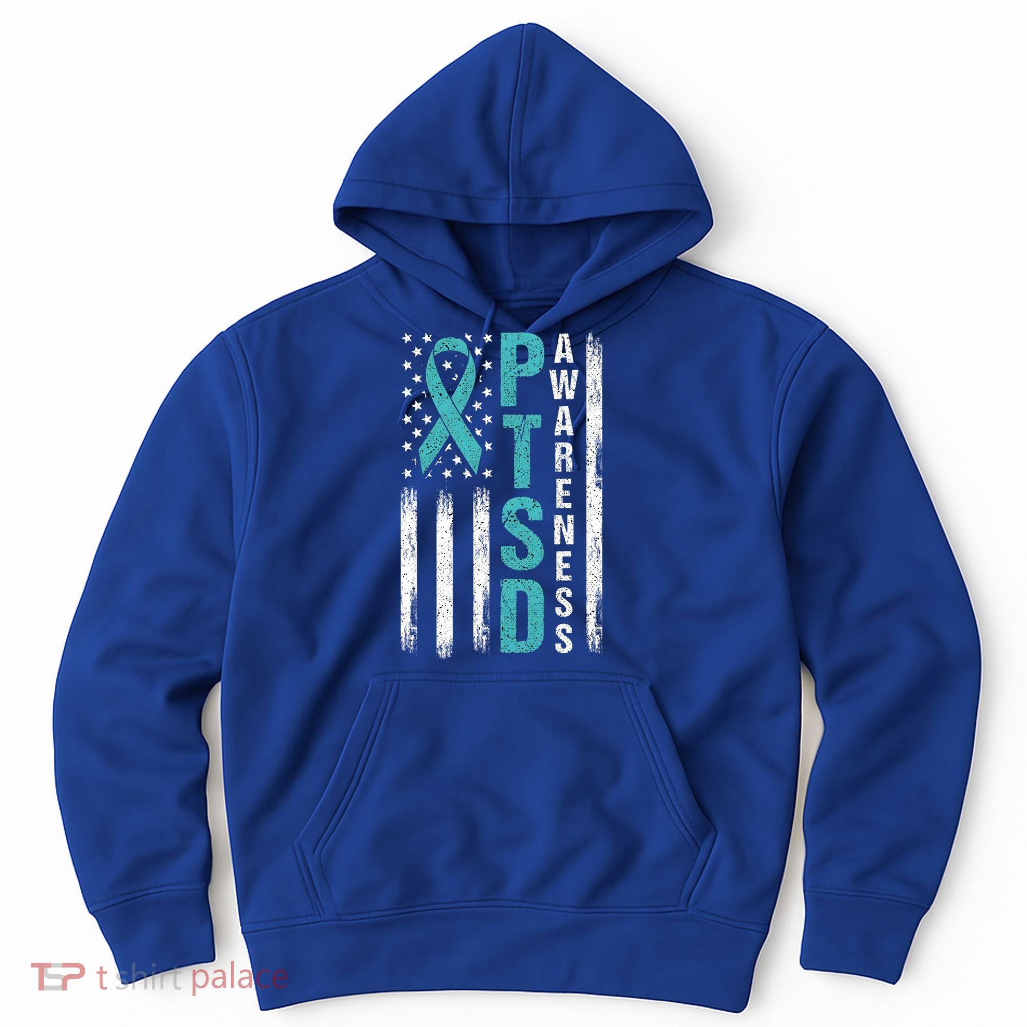Ptsd Awareness Flag Post Traumatic Stress Disorder Warrior Gift Hoodie