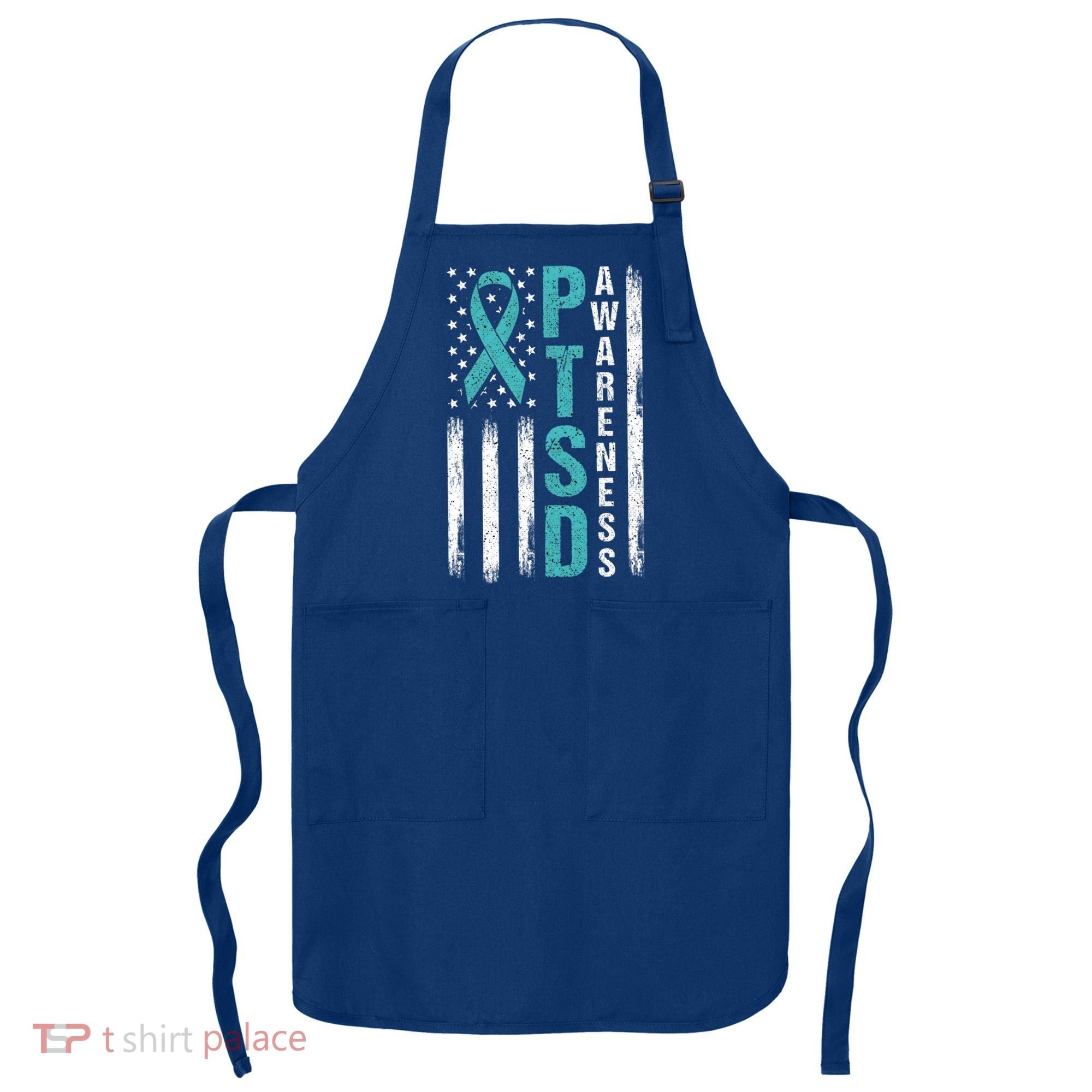 Ptsd Awareness Flag Post Traumatic Stress Disorder Warrior Gift Apron
