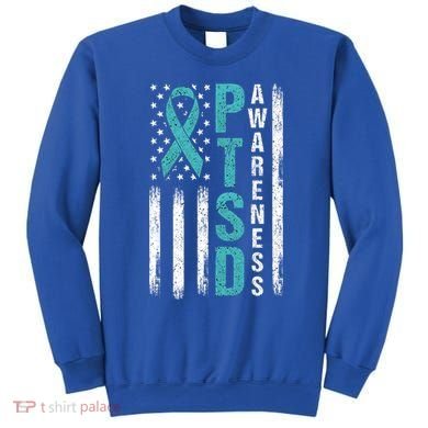 Ptsd Awareness Flag Post Traumatic Stress Disorder Warrior Gift Sweatshirt