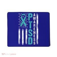 Ptsd Awareness Flag Post Traumatic Stress Disorder Warrior Gift Mousepad thumb 0