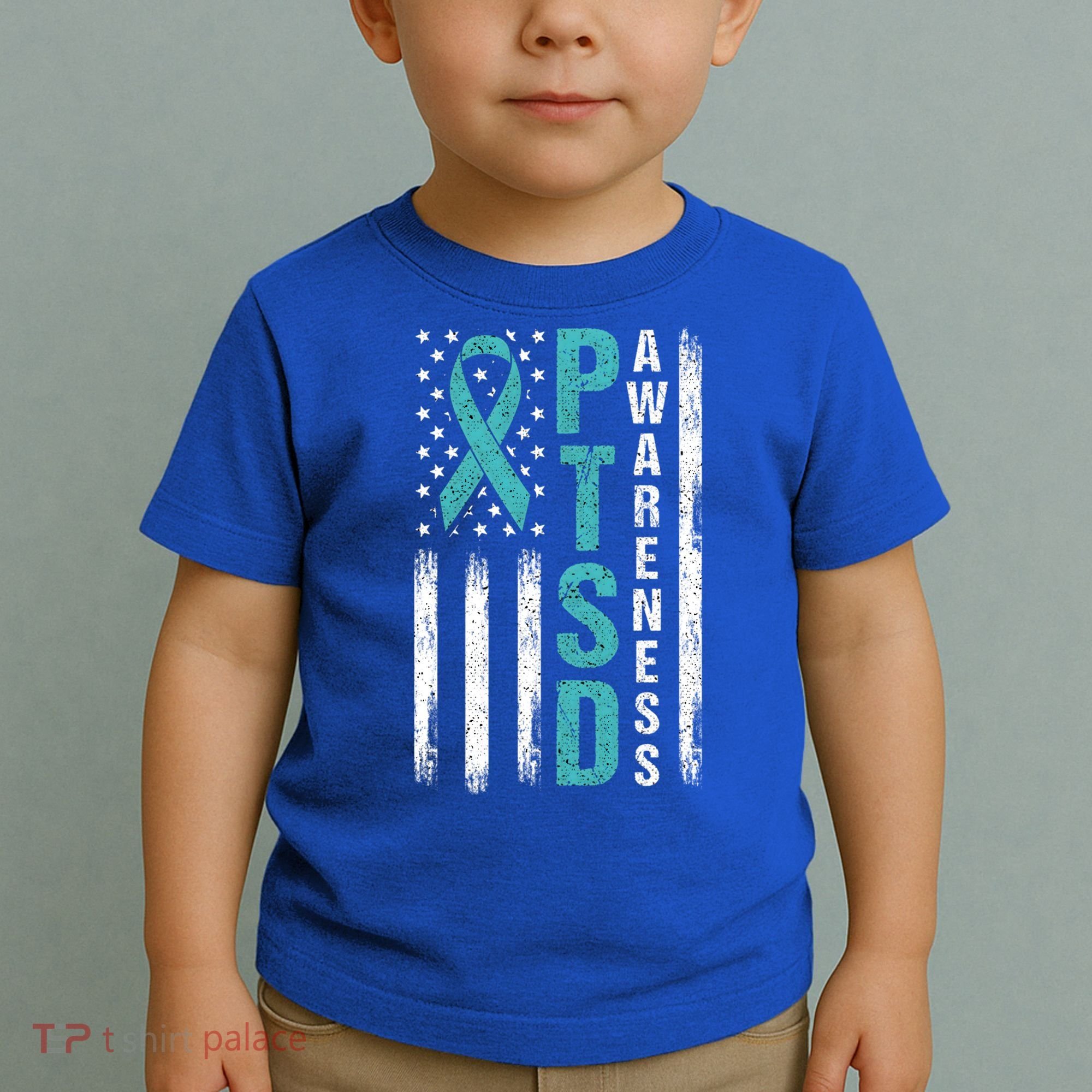 Ptsd Awareness Flag Post Traumatic Stress Disorder Warrior Gift Toddler T-Shirt