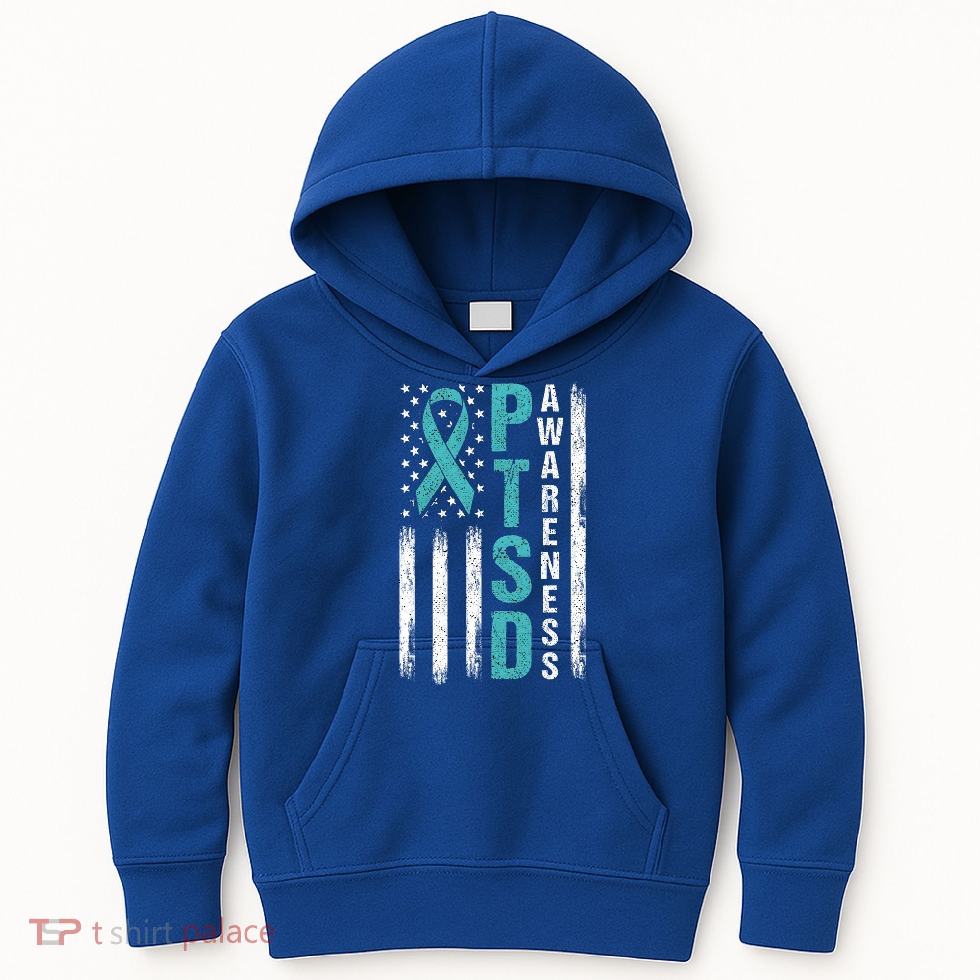 Ptsd Awareness Flag Post Traumatic Stress Disorder Warrior Gift Kids Hoodie