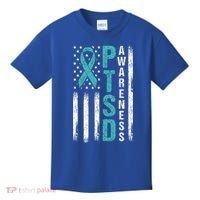 Ptsd Awareness Flag Post Traumatic Stress Disorder Warrior Gift Kids T-Shirt thumb 0