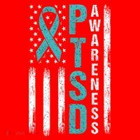 Ptsd Awareness Flag Post Traumatic Stress Disorder Warrior Gift Santa Hat thumb 1