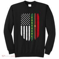 Portuguese American Flag Portugal Roots Dad Gift Sweatshirt thumb 0