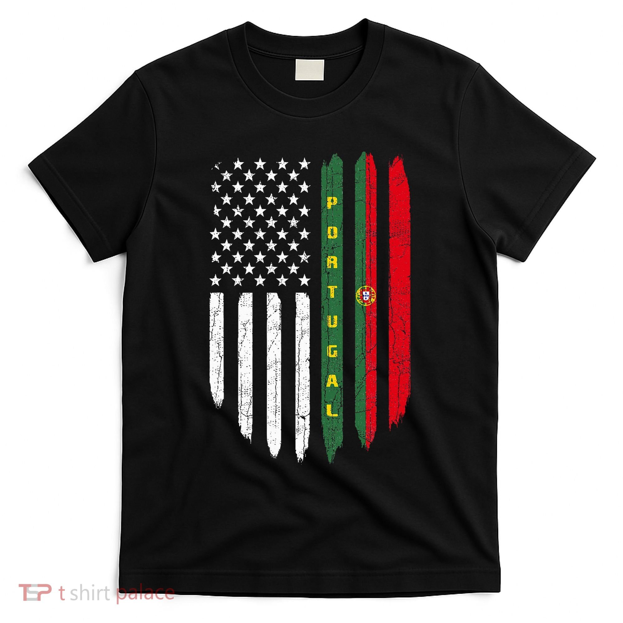 Portuguese American Flag Portugal Roots Dad Gift T-Shirt