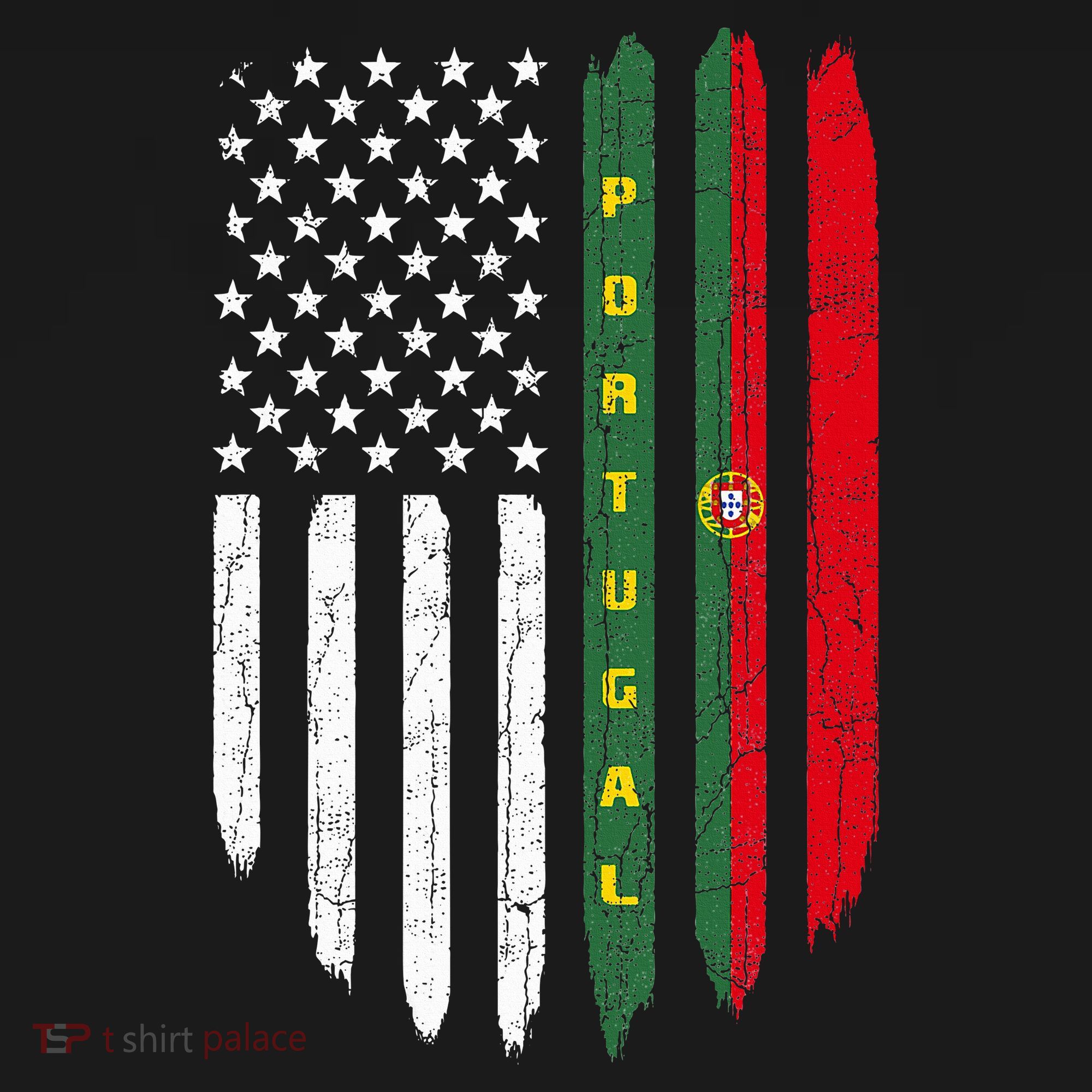 Portuguese American Flag Portugal Roots Dad Gift Women's Hoodie