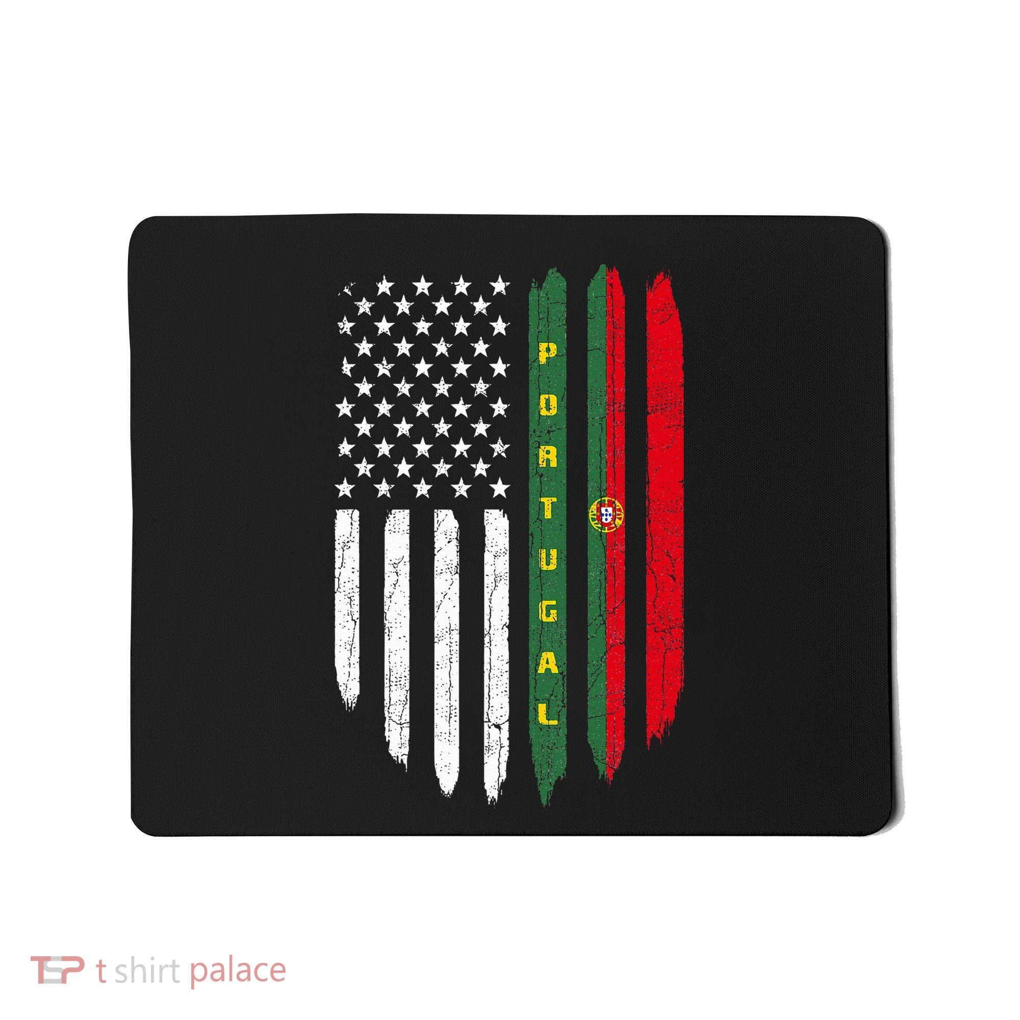 Portuguese American Flag Portugal Roots Dad Gift Mousepad