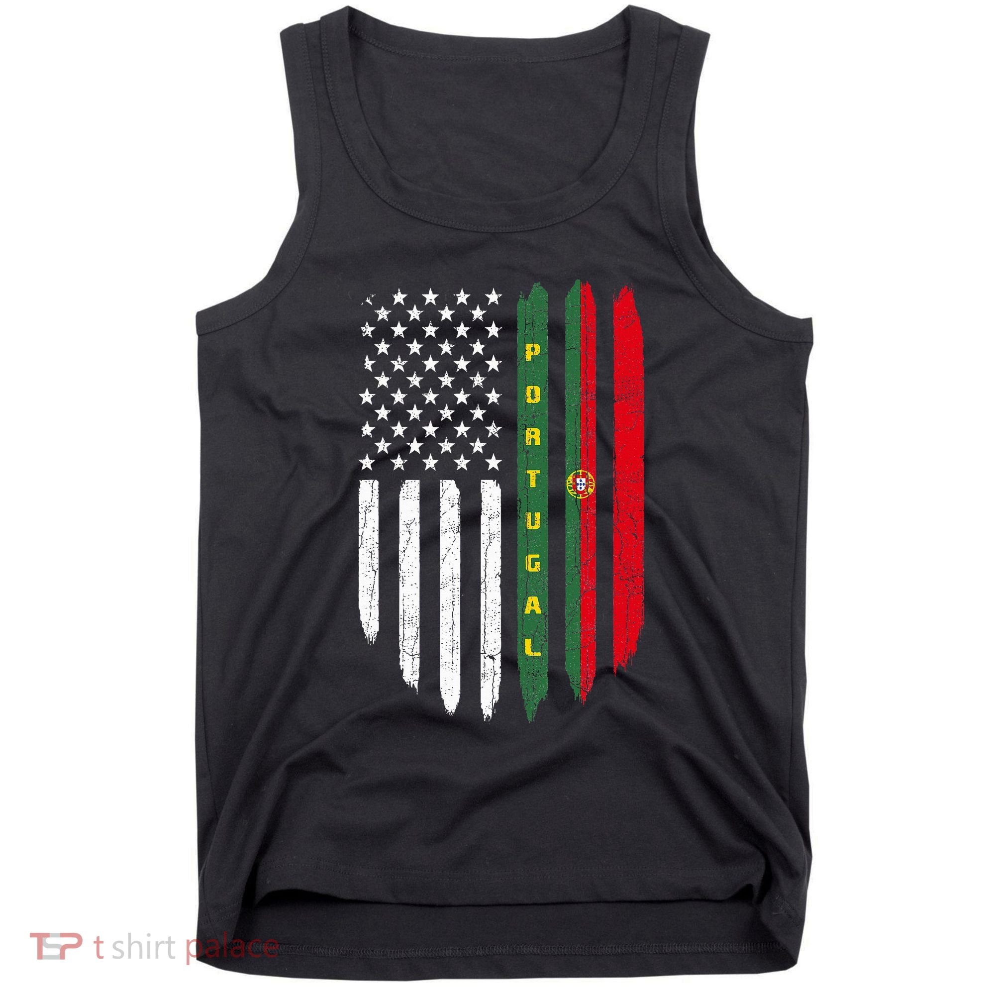 Portuguese American Flag Portugal Roots Dad Gift Tank Top