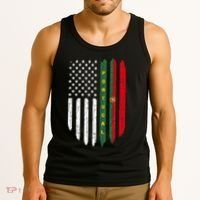 Portuguese American Flag Portugal Roots Dad Gift Tank Top thumb 3