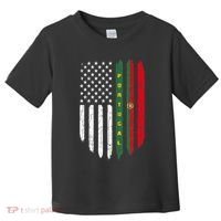 Portuguese American Flag Portugal Roots Dad Gift Toddler T-Shirt thumb 0