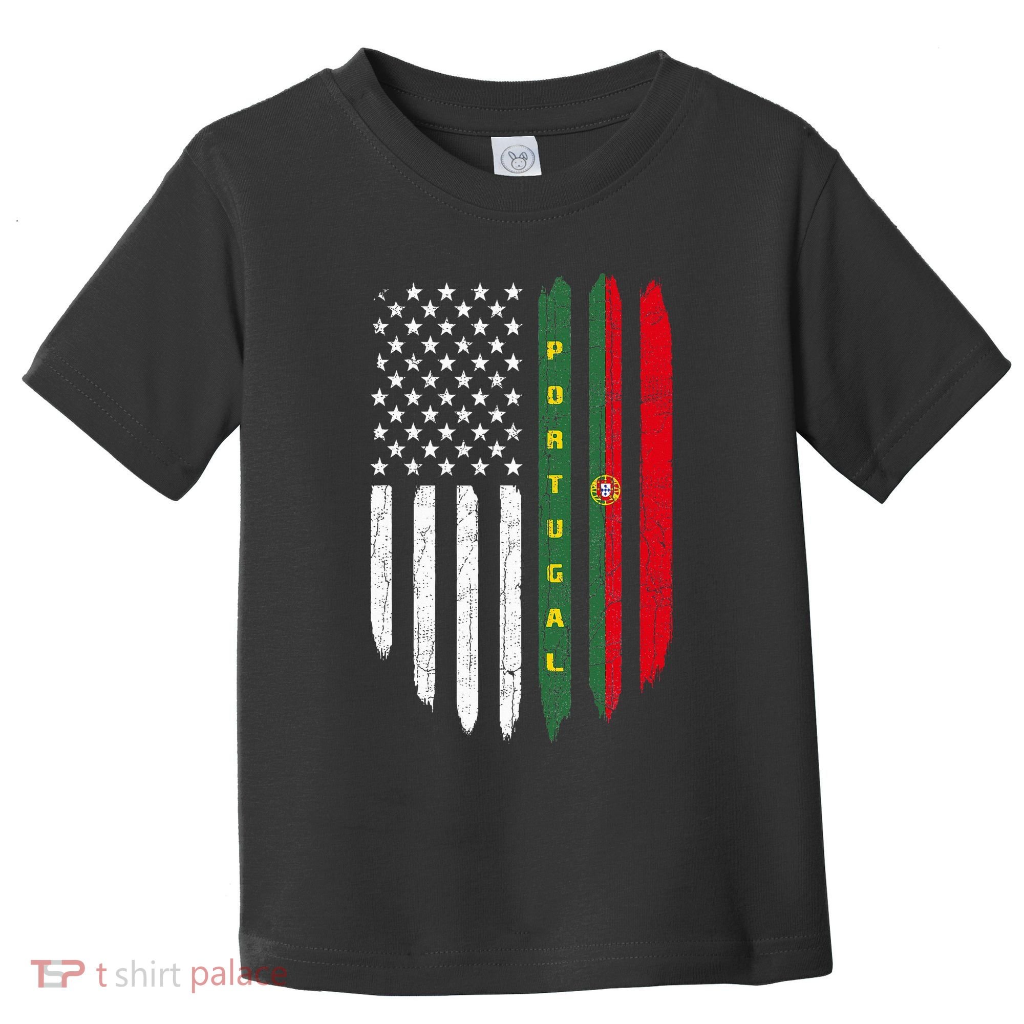 Portuguese American Flag Portugal Roots Dad Gift Toddler T-Shirt