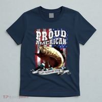 Proud American Flag Let Freedom Reign Fishing T-Shirt thumb 5