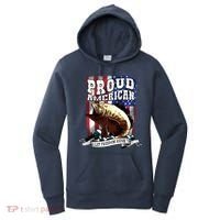 Proud American Flag Let Freedom Reign Fishing Women's Hoodie thumb 0