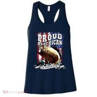 Proud American Flag Let Freedom Reign Fishing Women's Tank Top thumb 0