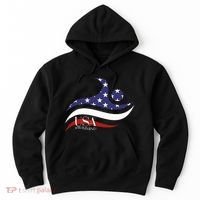 Patriotic American Flag Swimming Usa Gift Swim Team Hoodie thumb 0