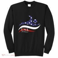 Patriotic American Flag Swimming Usa Gift Swim Team Sweatshirt thumb 0